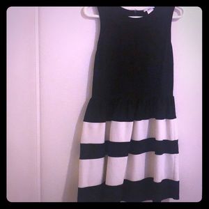 BAR III black and white dress